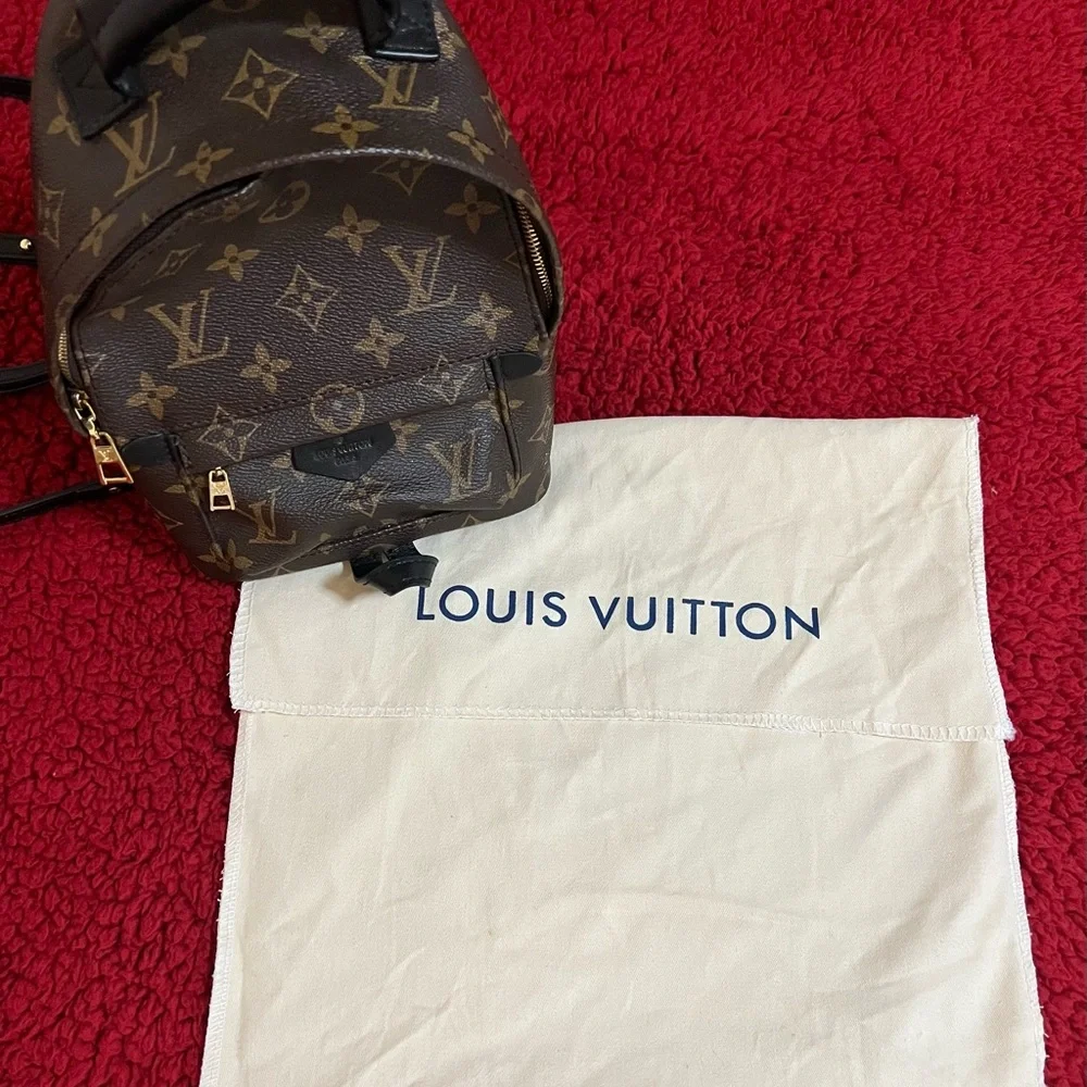 LOUIS VUITTON AUTHENTIC MINI PALM SPRINGS MONOGRAM BACKPACK. NWOT. - Picture 12 of 12